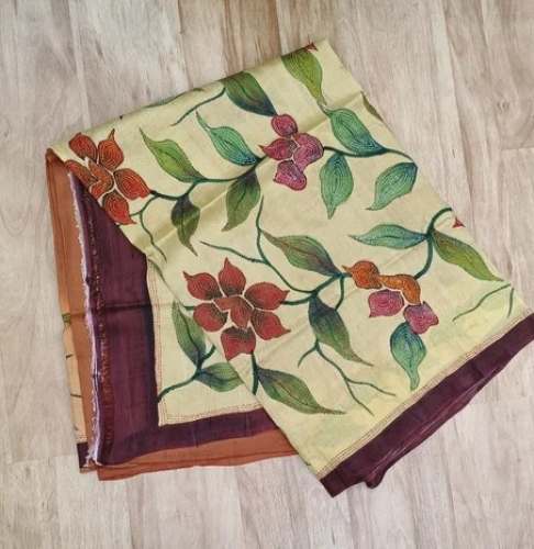 Women Multicolor Gachi Tussar Silk Printed Saree