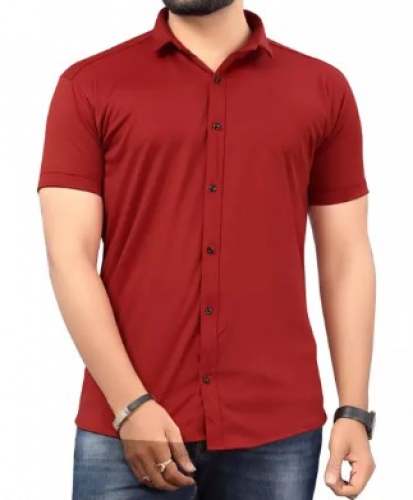 Half Sleeve Lycra Cotton Shirts For Men by Hollywood Collection