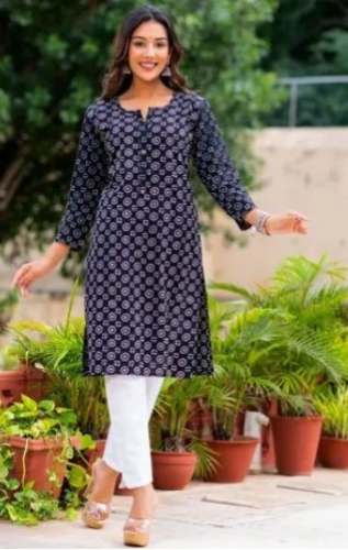 Ladies Block Printed Cotton Kurtis