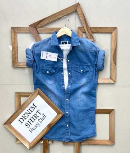Men Full Sleeve Denim Shirts by Maxim Mens Wear