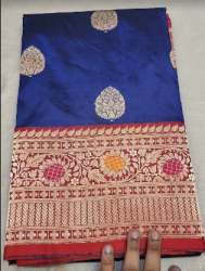 Blue Handloom Saree For Women