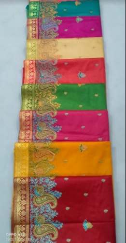 New Collection Embroidery Cotton Saree by Kashi Sarees