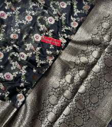 Black Zaal Banarasi Silk Handloom Saree