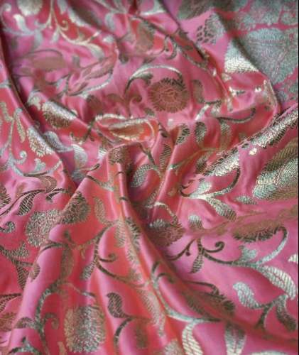 Pink Banarasi Saree For Women by Rana Silk Emporium