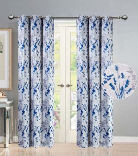 Floral Printed Door Curtain