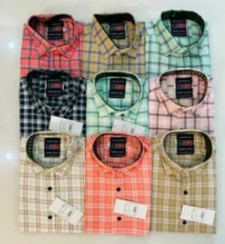 Daily Wear Check Cotton Shirt For Men by Fashion Corner
