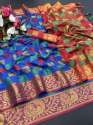 Banarasi Jacquard Cotton Silk Saree thumb 5