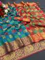 Banarasi Jacquard Cotton Silk Saree thumb 6