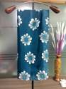 Chinon Floral Print Saree with Swarovski Diamond Border & Printed Blouse Piece thumb 2