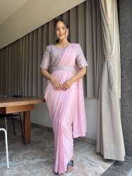 Designer Saree With Ready Made Blouse