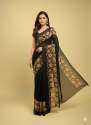 Elegant Floral Border Print Georgette Border Saree