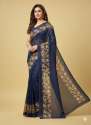 Elegant Floral Border Print Georgette Border Saree thumb 1