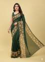 Elegant Floral Border Print Georgette Border Saree thumb 2