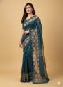 Elegant Floral Border Print Georgette Border Saree thumb 3