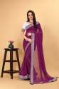 Georgette Padding Foil Print Saree thumb 3