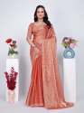Jimmy Choo Silk C Pallu Saree With Blouse thumb 3