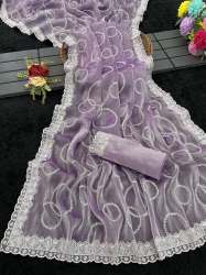 Jimmy Choo Silk Embroidered Saree 