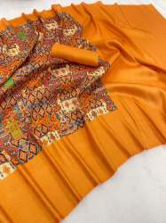  Kalamkari Banarasi silk Saree