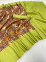  Kalamkari Banarasi silk Saree thumb 2