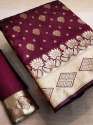 Kanjivaram Banarasi Silk Saree thumb 2