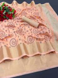 Kanjivaram Cotton Silk Banarasi Saree For Women