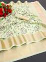Kanjivaram Cotton Silk Banarasi Saree For Women thumb 3