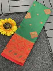 Kanjivaram Silk Copper Zari Saree