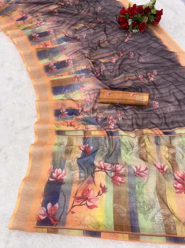 Daily Wear Cotton Linen Saree
