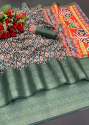 Multi Color Dola Silk Patola Print Saree For Women thumb 1
