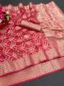 Organza Silk Banarasi Zari Saree thumb 2