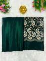 Plain Satin Silk Saree