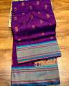 Pure Paithani Silk Saree With Blouse  thumb 7