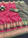 Pure Patola Silk Woven Jacquard Saree With Blouse thumb 2
