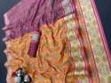 Pure Patola Silk Woven Jacquard Saree With Blouse thumb 4