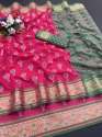 Pure Silk Jacquard Patola Silk Saree With Blouse