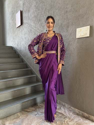 Ready To Wear Saree With Designer Blouse
