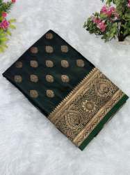  Satin Banarasi Silk Woven Saree