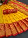Woven Jacquard Pure Silk Traditional Banarasi Katan Saree thumb 11