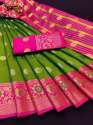 Woven Jacquard Pure Silk Traditional Banarasi Katan Saree thumb 2