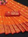 Woven Jacquard Pure Silk Traditional Banarasi Katan Saree thumb 4