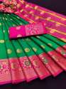 Woven Jacquard Pure Silk Traditional Banarasi Katan Saree thumb 5