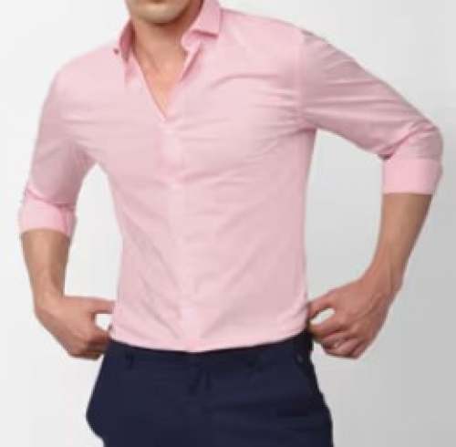 Light Pink Party Wear Shirt For Men by Neha Collection