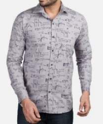 Men Casual Pure Cotton Printed Shirts With Multi Color