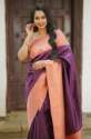 Double Color Fancy Pure Soft Silk Sarees thumb 2