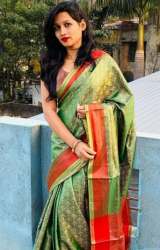 Wedding Kanchipuram Silk Saree With Designer Blouse