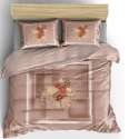 Print cotton Bed sheet with 2 pillow covers