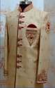 Cream Mens Ethnic Sherwani 
