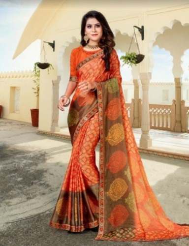 New Collection Cotton Printed Saree For Women