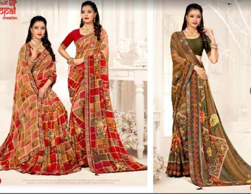 New Collection Printed Saree For Women by Jagdamba Tex Fab Pvt Ltd