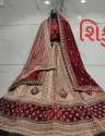 New Collection Heavy Embroidery Velvet Bridal Lehenga Choli thumb 3